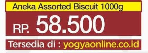 Promo Harga AIM Aneka Assorted Biskuit 1000 gr - Yogya