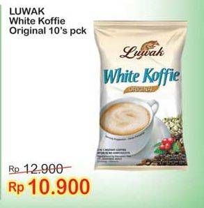 Promo Harga Luwak White Koffie Original 10 pcs - Indomaret