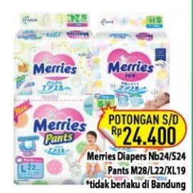 Promo Harga Merries Tape/Pants  - Hypermart