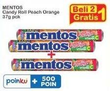 Promo Harga Mentos Candy Peach Orange 37 gr - Indomaret