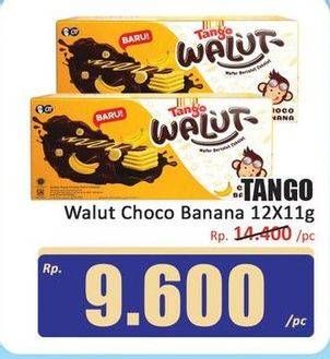 Promo Harga Tango Walut Choco Banana 12 pcs - Hari Hari