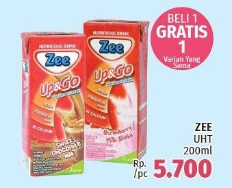 Promo Harga ZEE Up & Go UHT 200 ml - LotteMart