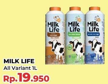 Promo Harga Milk Life Fresh Milk All Variants 1000 ml - Yogya