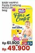 Promo Harga Baby Happy Baby Diapers Pants Fun & Comfort L28, M32 28 pcs - Indomaret