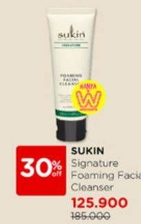 Promo Harga Sukin Signature Foaming Facial Cleanser 125 ml - Watsons