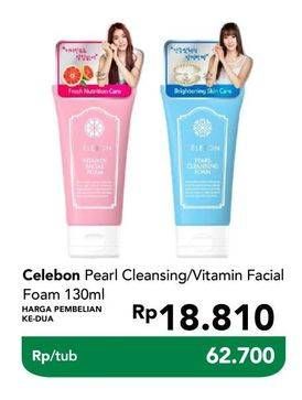 Promo Harga CELEBON Foam Pearl Cleansing, Vitamin Facial 130 ml - Carrefour