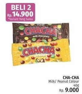 Promo Harga Delfi Cha Cha Chocolate Milk Chocolate, Peanut 60 gr - LotteMart