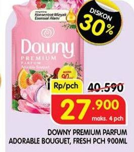 Promo Harga Downy Premium Parfum Adorable Bouquet, Fresh Bouquet 900 ml - Superindo