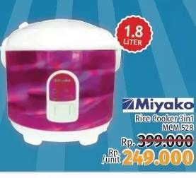 Promo Harga MIYAKO MCM 528 | Magic Com 1800 ml - LotteMart
