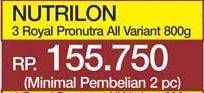 Promo Harga NUTRILON Royal 3 Susu Pertumbuhan All Variants 800 gr - Yogya