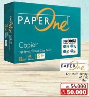 Promo Harga Paperone Kertas Copier A4 75 G 500 sheet - Lotte Grosir