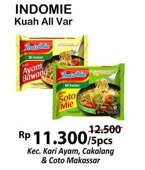 Promo Harga INDOMIE Mi Kuah All Variants per 5 pcs - Alfamart