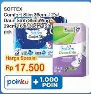 Promo Harga SOFTEX Comfort Slim/Daun Sirih  - Indomaret