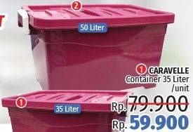Promo Harga CARAVELLE Container 35 ltr - LotteMart