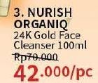 Promo Harga Nurish Organiq 24K Gold Foamy Cleanser 100 ml - Guardian
