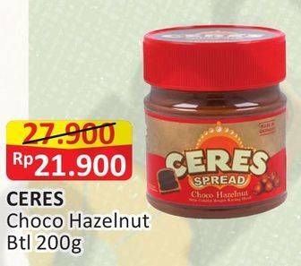 Promo Harga CERES Choco Spread Choco Hazelnut 200 gr - Alfamart