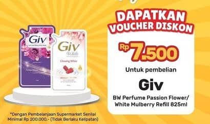 Promo Harga GIV Body Wash Passion Flowers Sweet Berry, Mulberry Collagen 825 ml - Yogya