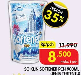 Promo Harga So Klin Softener 900 ml - Superindo