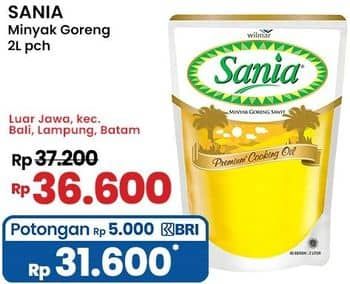 Promo Harga Sania Minyak Goreng 2000 ml - Indomaret