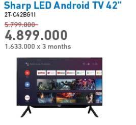 Promo Harga SHARP 2T-C42BG1i | Full HD Android TV 42"  - Electronic City