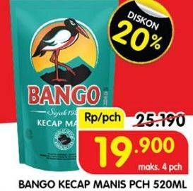 Promo Harga Bango Kecap Manis 520 ml - Superindo