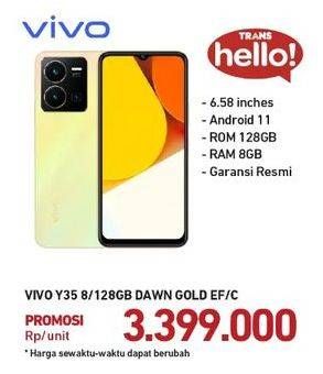 Promo Harga Vivo Y35 8GB + 128GB  - Carrefour