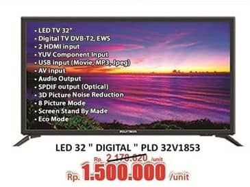 Promo Harga Polytron PLD 32V1853 Digital LED TV  - Hari Hari