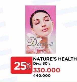 Promo Harga Natures Health Diva 30 pcs - Watsons