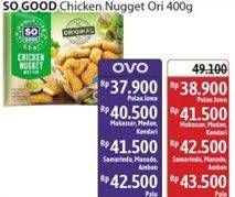 Promo Harga So Good Chicken Nugget Original 400 gr - Alfamidi