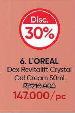 Promo Harga LOREAL Revitalift Crystal Gel Cream 50 ml - Guardian