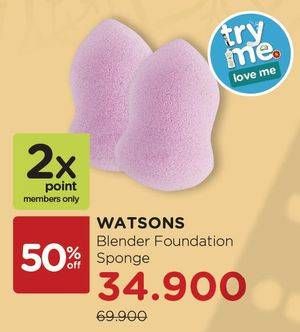 Promo Harga WATSONS Blender Foundation Sponge  - Watsons