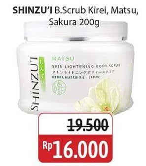 Promo Harga Shinzui Body Scrub Kirei, Matsu, Sakura 200 gr - Alfamidi