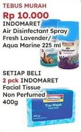 Promo Harga Indomaret Air Disinfectant Fresh Lavender, Aqua Marine 225 ml - Indomaret