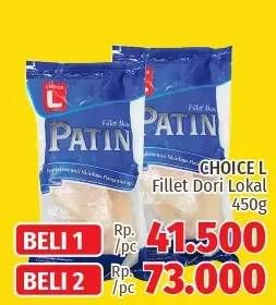 Promo Harga CHOICE L Fillet Dori Lokal per 2 pouch 450 gr - LotteMart