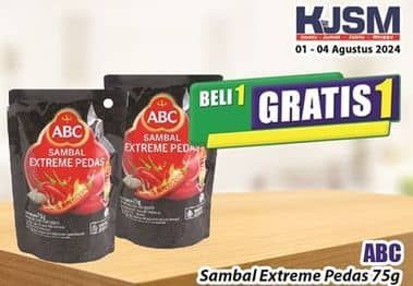 Promo Harga ABC Sambal Extreme Pedas 75 gr - Hari Hari