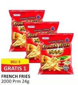 Promo Harga Siantar Top FRENCH FRIES 2000 Kentang Goreng 24 gr - Alfamart