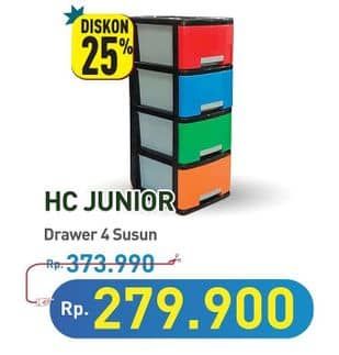 Promo Harga Hc Junior Drawer 4 Susun  - Hypermart