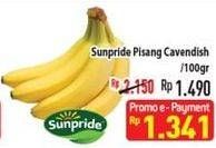 Promo Harga SUNPRIDE Pisang Cavendish per 100 gr - Hypermart