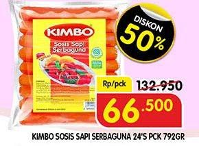 Promo Harga KIMBO Sosis Sapi Serbaguna 24 pcs - Superindo