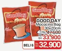 Promo Harga Good Day Instant Coffee 3 in 1 Mocacinno per 30 sachet 20 gr - LotteMart