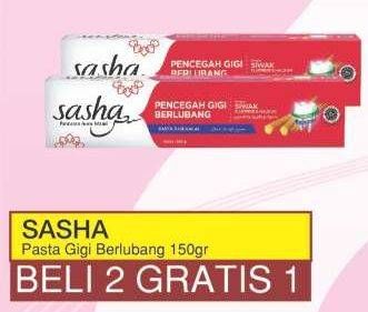 Promo Harga SASHA Toothpaste Pencegah Gigi Berlubang 150 gr - Yogya