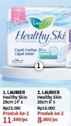 Promo Harga Laurier Healthy Skin Day Wing 25cm 14 pcs - Guardian