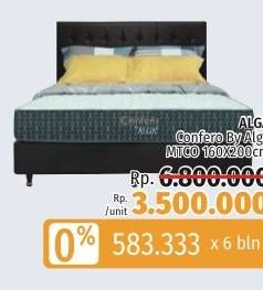 Promo Harga ALGA Confero Bed Set 160x200cm  - LotteMart