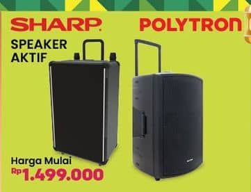 Promo Harga Sharp CBOX-TR10CBL Active Speaker / PAS PRO15F3  - COURTS