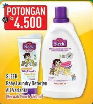 Promo Harga SLEEK Baby Laundry Detergent All Variants  - Hypermart