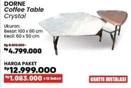 Promo Harga Courts Dorne Coffee Table Crystal   - COURTS