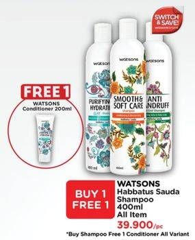 Promo Harga Watsons Habatus Sauda Shampoo All Variants 400 ml - Watsons