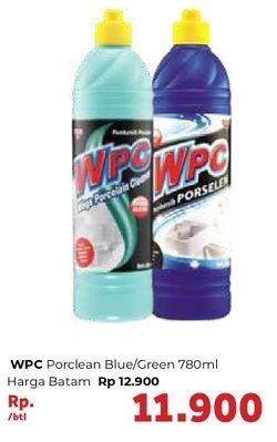 Promo Harga WPC Pembersih Porselen Biru, Hijau 780 ml - Carrefour