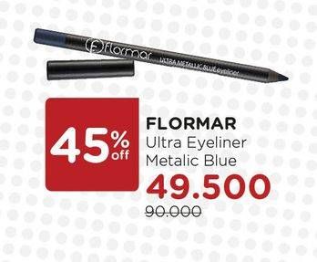 Promo Harga FLORMAR Ultra Eyeliner 013 Metallic Blue  - Watsons