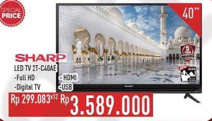 Promo Harga SHARP 2T-C40AE Smart LED TV  - Hypermart